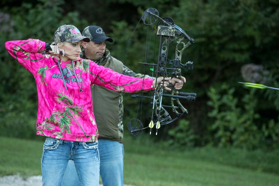 Mossy Oak archery practice