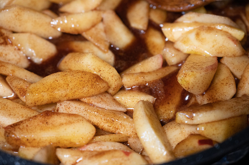 Drunken Apple Pie with Bourbon Glaze recipe