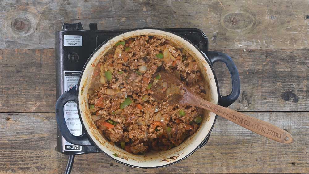 ground duck chili