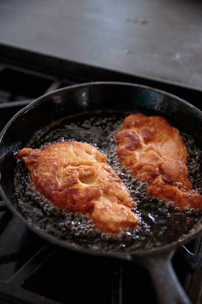 Pheasant and Cornbread Pancakes