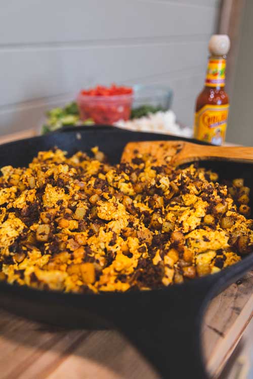 wild boar chorizo breakfast tacos