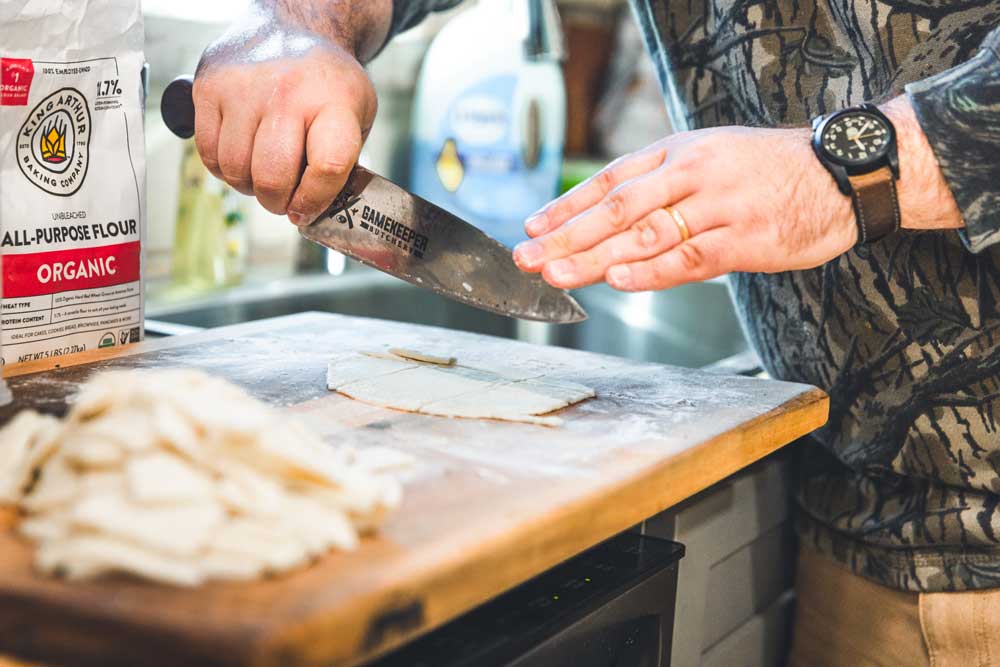 squirrel dumplings prep