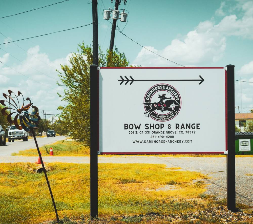 bow shop sign