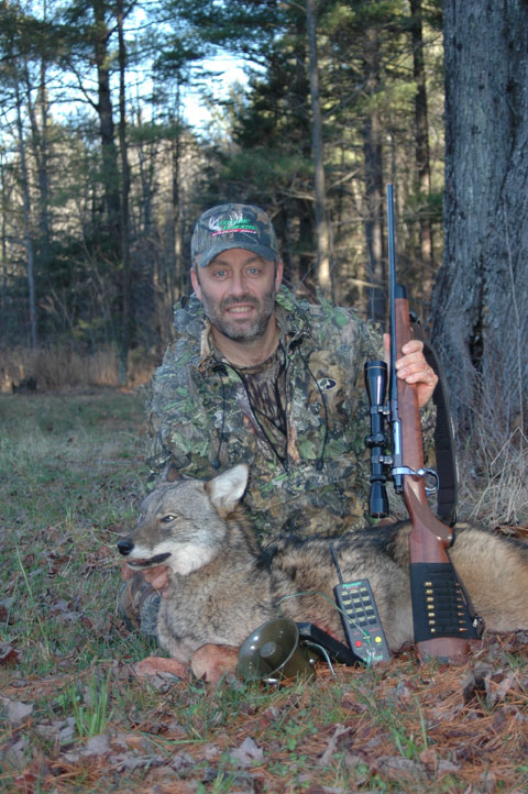 Bob Humphrey with coyote