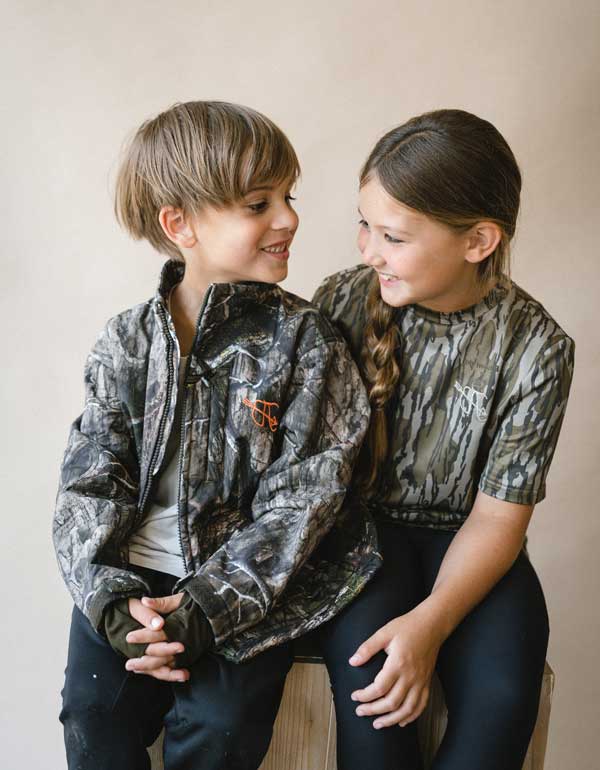 Bow and Arrow Outdoors Mossy Oak kids apparel