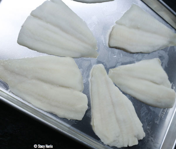 ice glazing fish for freezing