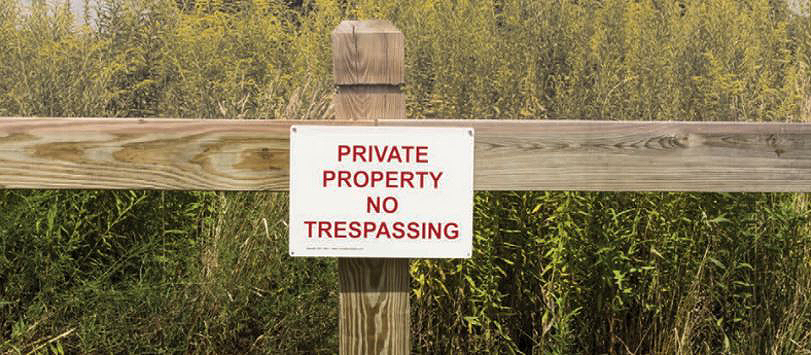 private property sign