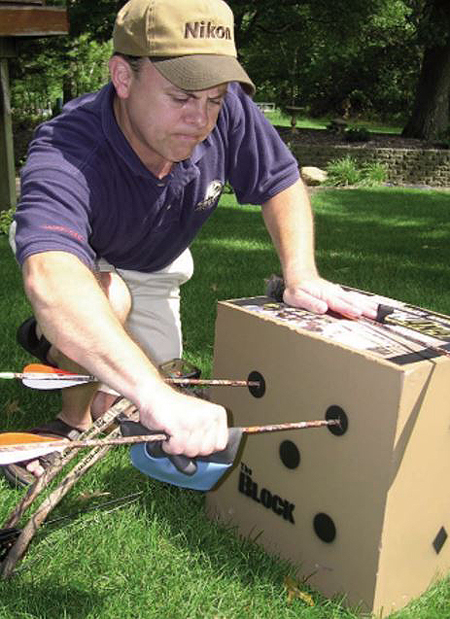 the Block archery target