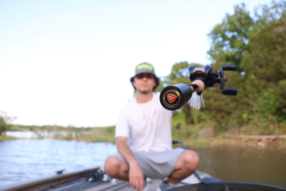 fisherman holding a rod