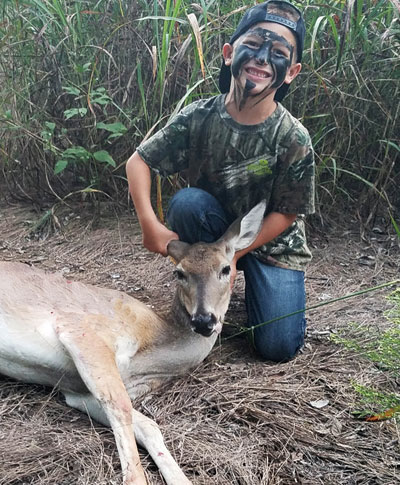 child with doe kill