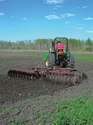 disking food plot