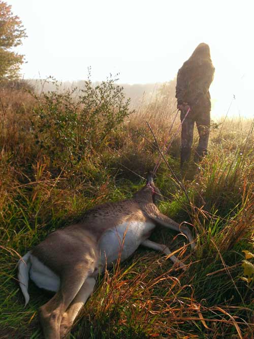 dragging deer rope