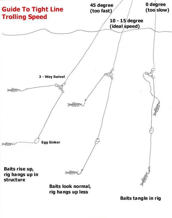 guide to trolling speeds for tight lining