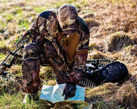 hunter checking map