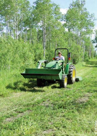 mowing