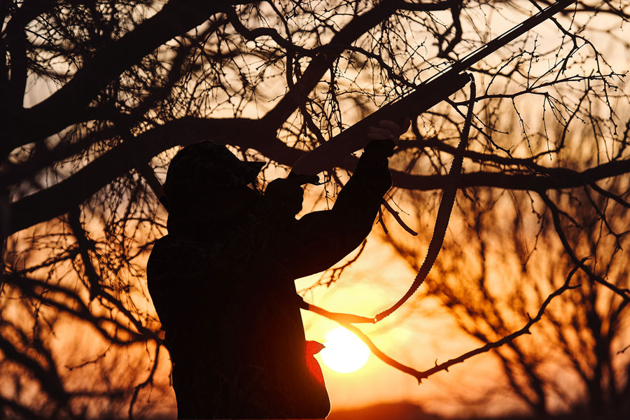 Barnie Calef duck hunting