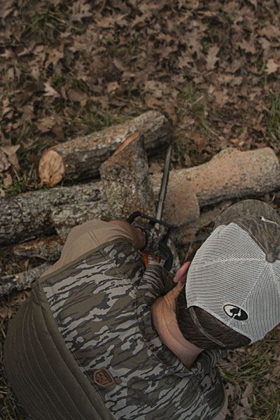 operating a chainsaw