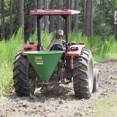 planting with tractor