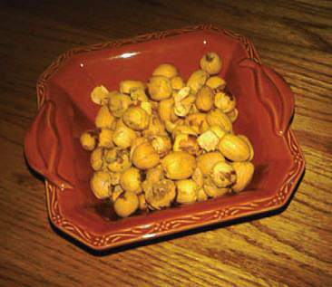 sawtooth acorns shelled