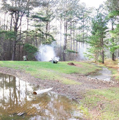 pond spillway