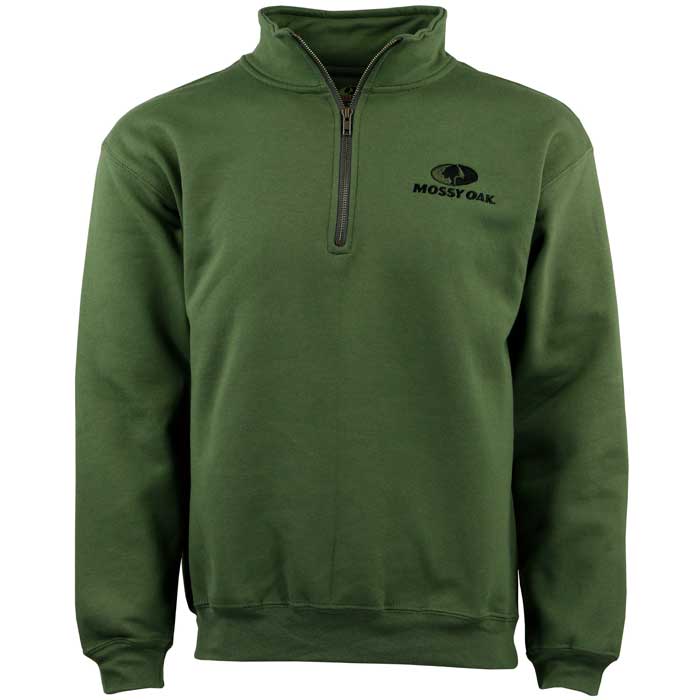 Green Mossy Oak quarter zip sweatshirt