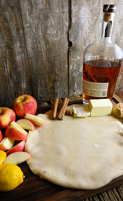 Drunken Apple Pie with Bourbon Glaze recipe