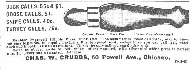 Grubbs duck call ad