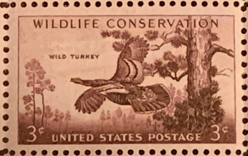 first wild turkey stamp 1956