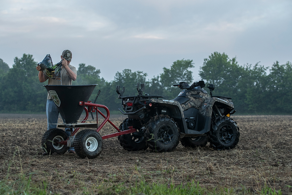 planting with four-wheeler attachment