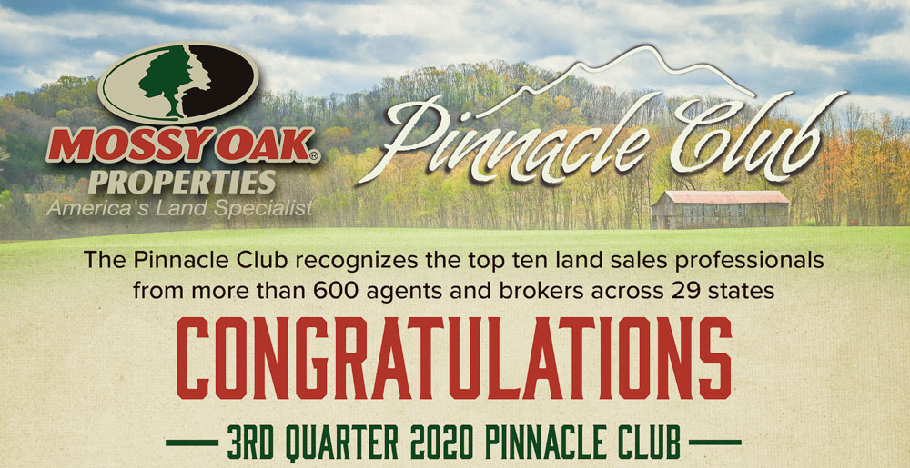 Mossy Oak Properties Pinnacle Award 2020