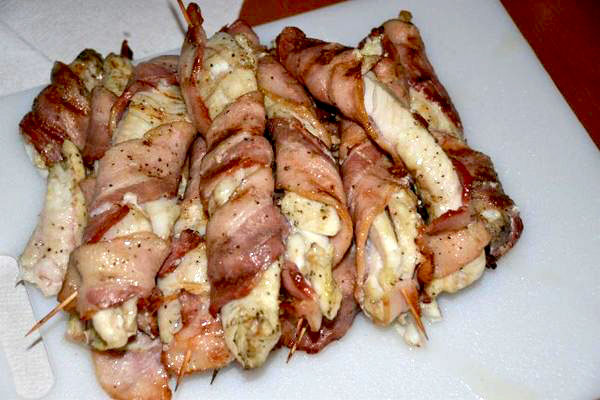 Bacon wrapped walleye recipe