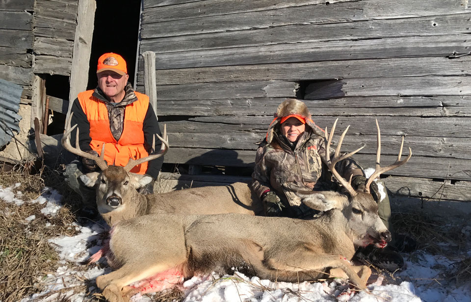 Barney and Brenda Valentine whitetail bucks