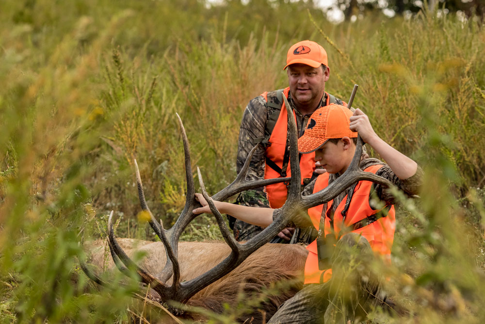 Ben and Hawkins Maki elk