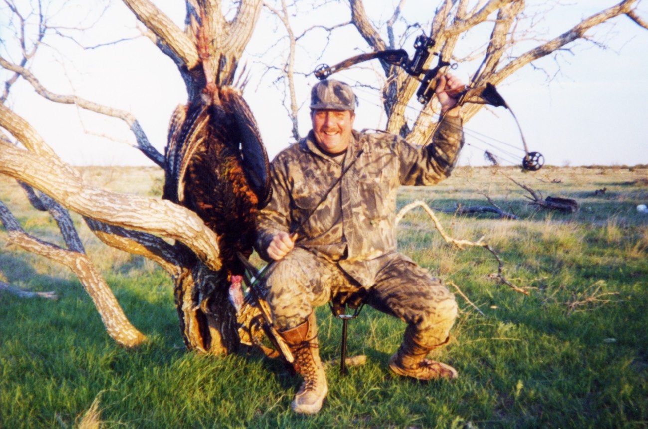 Bill Zearing with a turkey