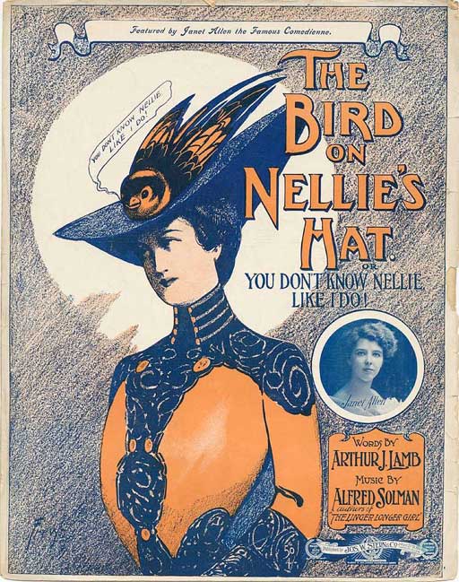 bird on nellie's hat