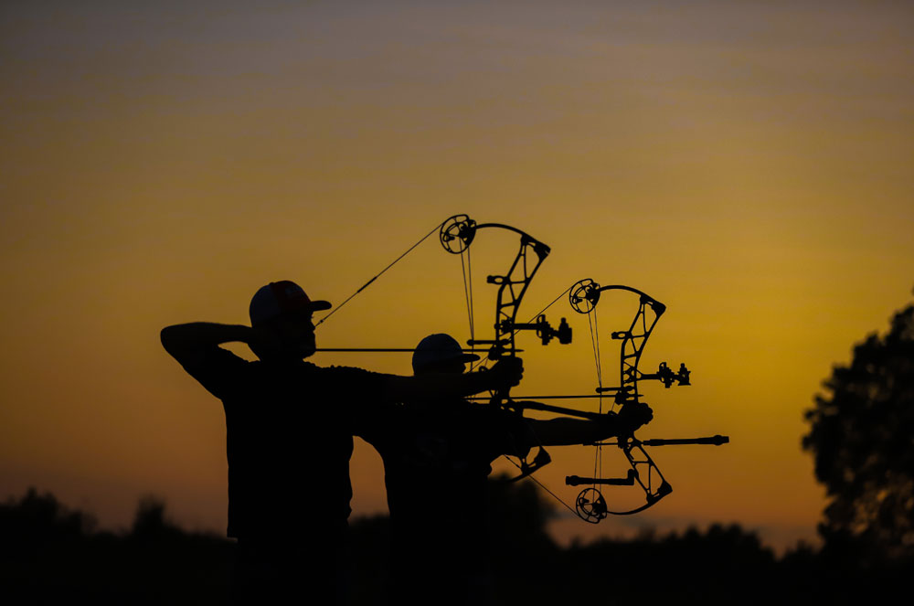 bow shooting practice