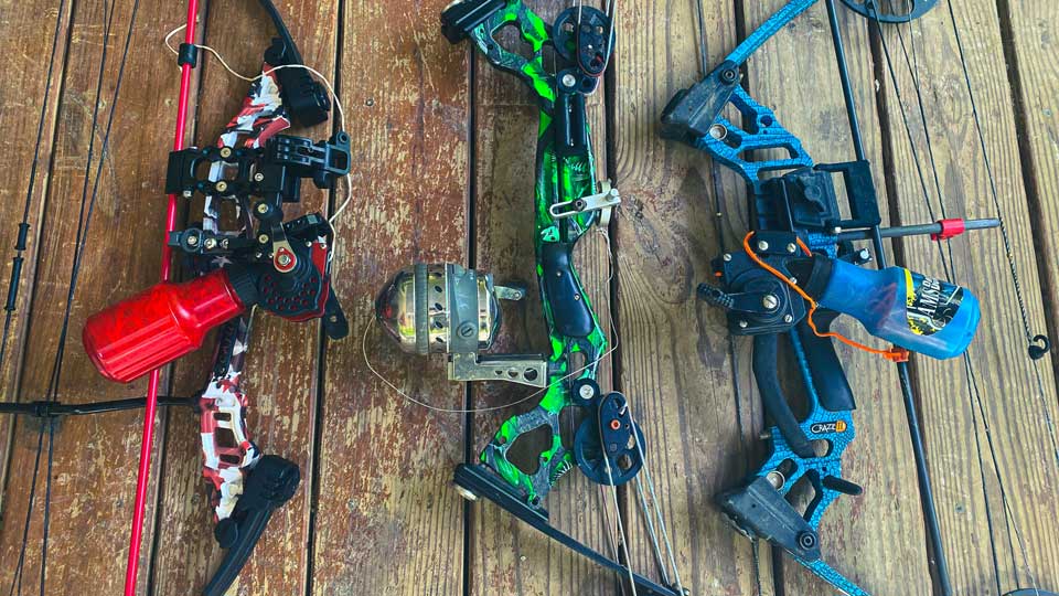 Bowfishing bow reels