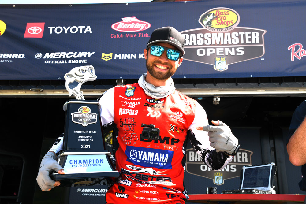 Brandon Palaniuk Bassmaster trophy