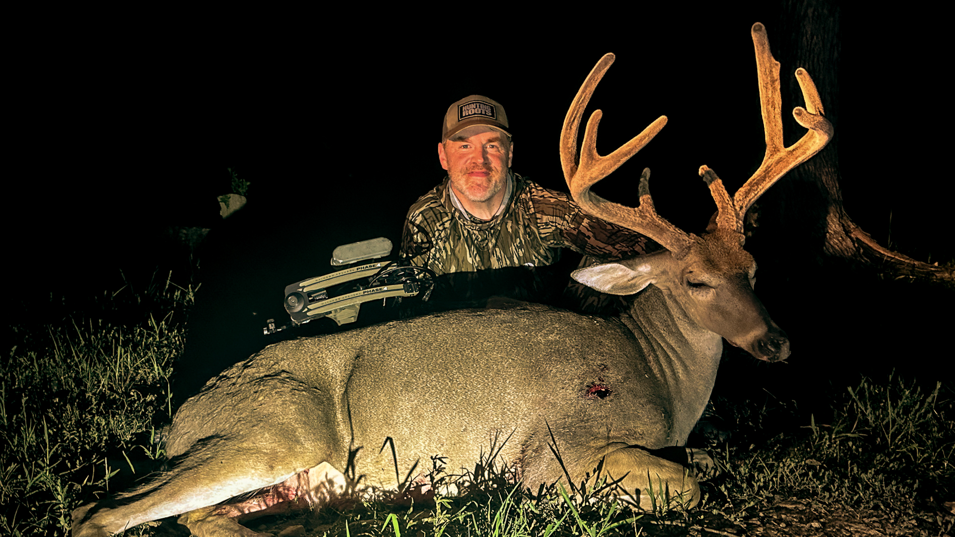 man with buck