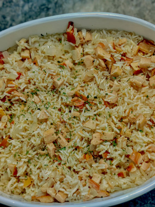 chicken of the woods mushroom rice pilaf recipe