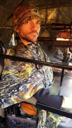 Clint Lindemann in ground blind