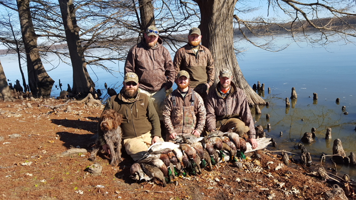 group of of duck hunters