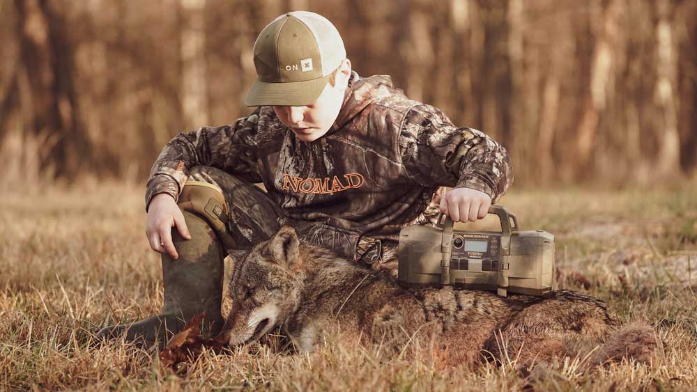 child with coyote