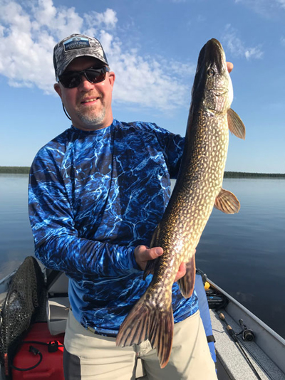 Brad Fenson pike fishing