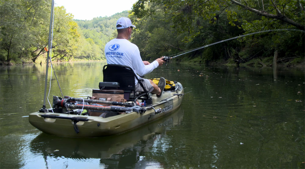 fishing on kayak