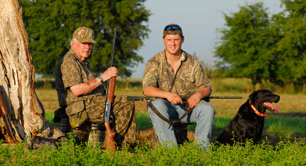 Mr. Fox and Neill Haas dove hunting