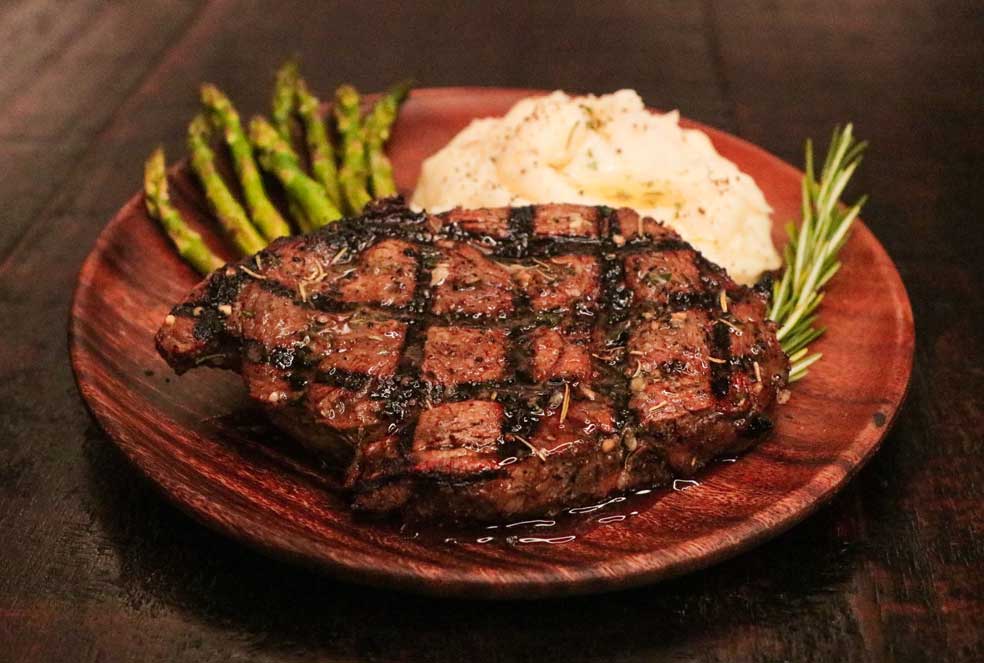 Garlic Herb Bison ribeye