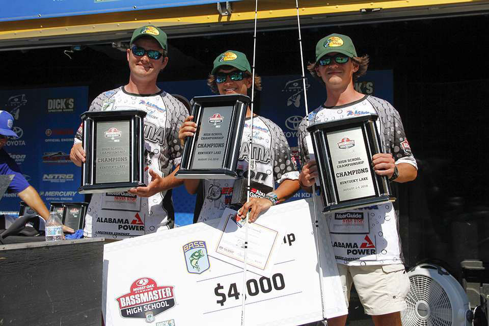 Grayson Morris Tucker Smith 2018 Bassmaster High School National Champions