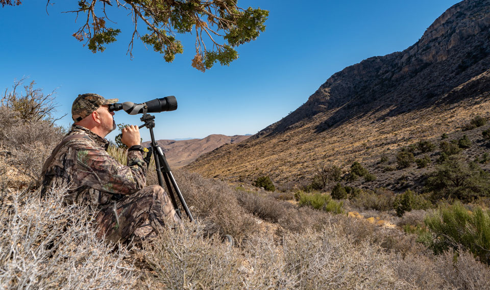 using a spotting scope