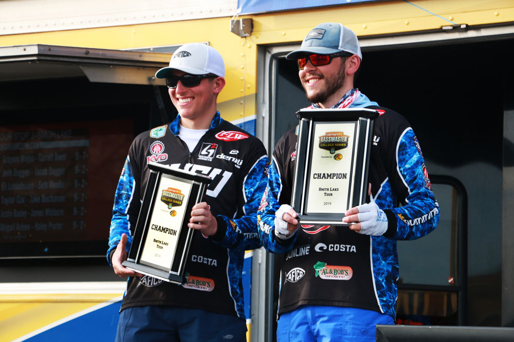 Gunn and Murphy Collegiate Bass Fishing Smith Lake